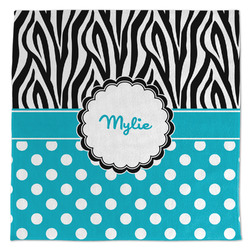 Dots & Zebra Microfiber Dish Towel (Personalized)