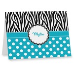 Dots & Zebra Note cards (Personalized)
