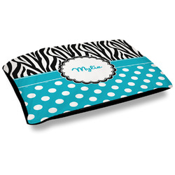 Dots & Zebra Outdoor Dog Bed - Large (Personalized)