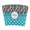 Dots & Zebra Party Cup Sleeves - without bottom - FRONT (flat)