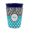 Dots & Zebra Party Cup Sleeves - without bottom - FRONT (on cup)