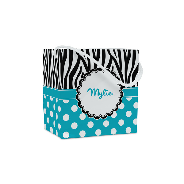 Custom Dots & Zebra Party Favor Gift Bags (Personalized)