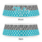 Dots & Zebra Plastic Pet Bowls - Small - APPROVAL