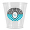 Dots & Zebra Plastic Shot Glasses - Front/Main