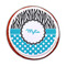 Dots & Zebra Printed Icing Circle - Medium - On Cookie