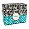 Dots & Zebra Recipe Box - Full Color - Front/Main