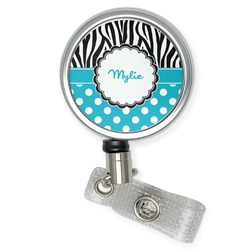 Dots & Zebra Retractable Badge Reel (Personalized)