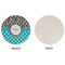 Dots & Zebra Round Linen Placemats - APPROVAL (single sided)