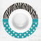 Dots & Zebra Round Linen Placemats - LIFESTYLE (single)