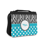 Dots & Zebra Toiletry Bag - Small (Personalized)