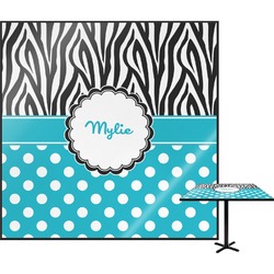 Dots & Zebra Square Table Top - 30" (Personalized)