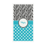 Dots & Zebra Guest Paper Towels - Full Color - Standard (Personalized)