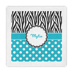 Dots & Zebra Standard Decorative Napkins (Personalized)