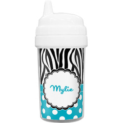 Dots & Zebra Sippy Cup (Personalized)