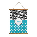 Dots & Zebra Wall Hanging Tapestry (Personalized)