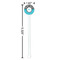 Dots & Zebra White Plastic 5.5" Stir Stick - Round - Dimensions