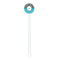 Dots & Zebra White Plastic 5.5" Stir Stick - Round - Single Stick