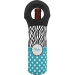 Dots & Zebra Wine Tote Bag (Personalized)