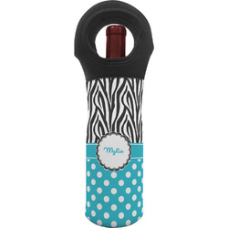 Dots & Zebra Wine Tote Bag (Personalized)