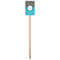 Dots & Zebra Wooden 6.25" Stir Stick - Rectangular - Single Stick