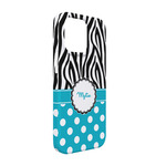 Dots & Zebra iPhone Case - Plastic - iPhone 13 (Personalized)