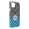 Dots & Zebra iPhone 14 Pro Max Case - Angle