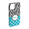 Dots & Zebra iPhone 15 Case - Angle