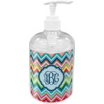 Retro Chevron Monogram Acrylic Soap & Lotion Bottle