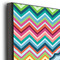 Retro Chevron Monogram 11x14 Wood Print - Closeup