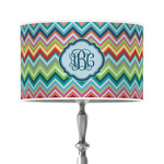 Retro Chevron Monogram 12" Drum Lamp Shade - Poly-film