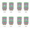 Retro Chevron Monogram 12oz Tall Can Sleeve - Set of 4 - APPROVAL