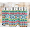 Retro Chevron Monogram 12oz Tall Can Sleeve - Set of 4 - LIFESTYLE