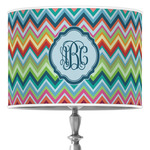 Retro Chevron Monogram 16" Drum Lamp Shade - Poly-film