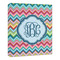 Retro Chevron Monogram 20x24 - Canvas Print - Angled View