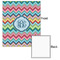 Retro Chevron Monogram 20x24 - Matte Poster - Front & Back