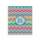 Retro Chevron Monogram 20x24 - Matte Poster - Front View