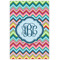 Retro Chevron Monogram 20x30 - Canvas Print - Front View