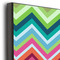 Retro Chevron Monogram 20x30 Wood Print - Closeup