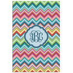 Retro Chevron Monogram Poster - Matte - 24x36