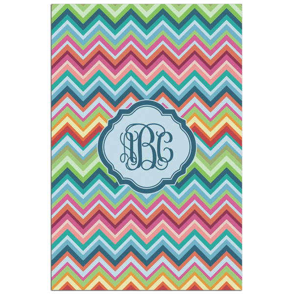 Custom Retro Chevron Monogram Poster - Matte - 24x36