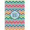 Retro Chevron Monogram 24x36 - Matte Poster - Front View