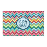 Retro Chevron Monogram 3' x 5' Patio Rug