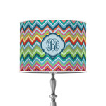 Retro Chevron Monogram 8" Drum Lamp Shade - Poly-film