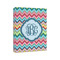 Retro Chevron Monogram 8x10 - Canvas Print - Angled View