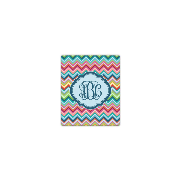 Custom Retro Chevron Monogram Canvas Print - 8x10