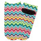 Retro Chevron Monogram Adult Ankle Socks - Single Pair - Front and Back