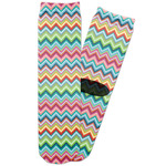 Retro Chevron Monogram Adult Crew Socks