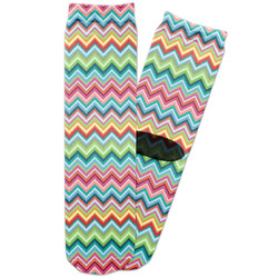 Retro Chevron Monogram Adult Crew Socks