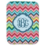 Retro Chevron Monogram Baby Swaddling Blanket (Personalized)