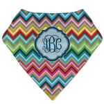 Retro Chevron Monogram Bandana Bib